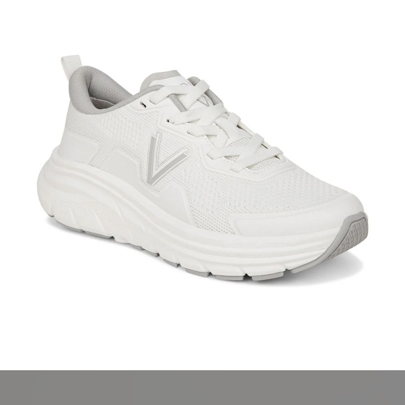 New. Vionic White and Gray Sneakers for Women. - Picture 1 of 12